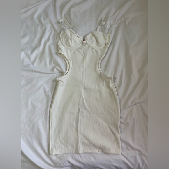 Edikted White Mini Dress with Cut-Outs - Picture 1 of 2